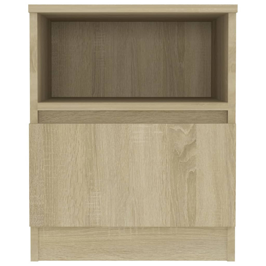 Nachtkastje 40X40X50 Cm Spaanplaat Kleurig 1 Sonoma eiken
