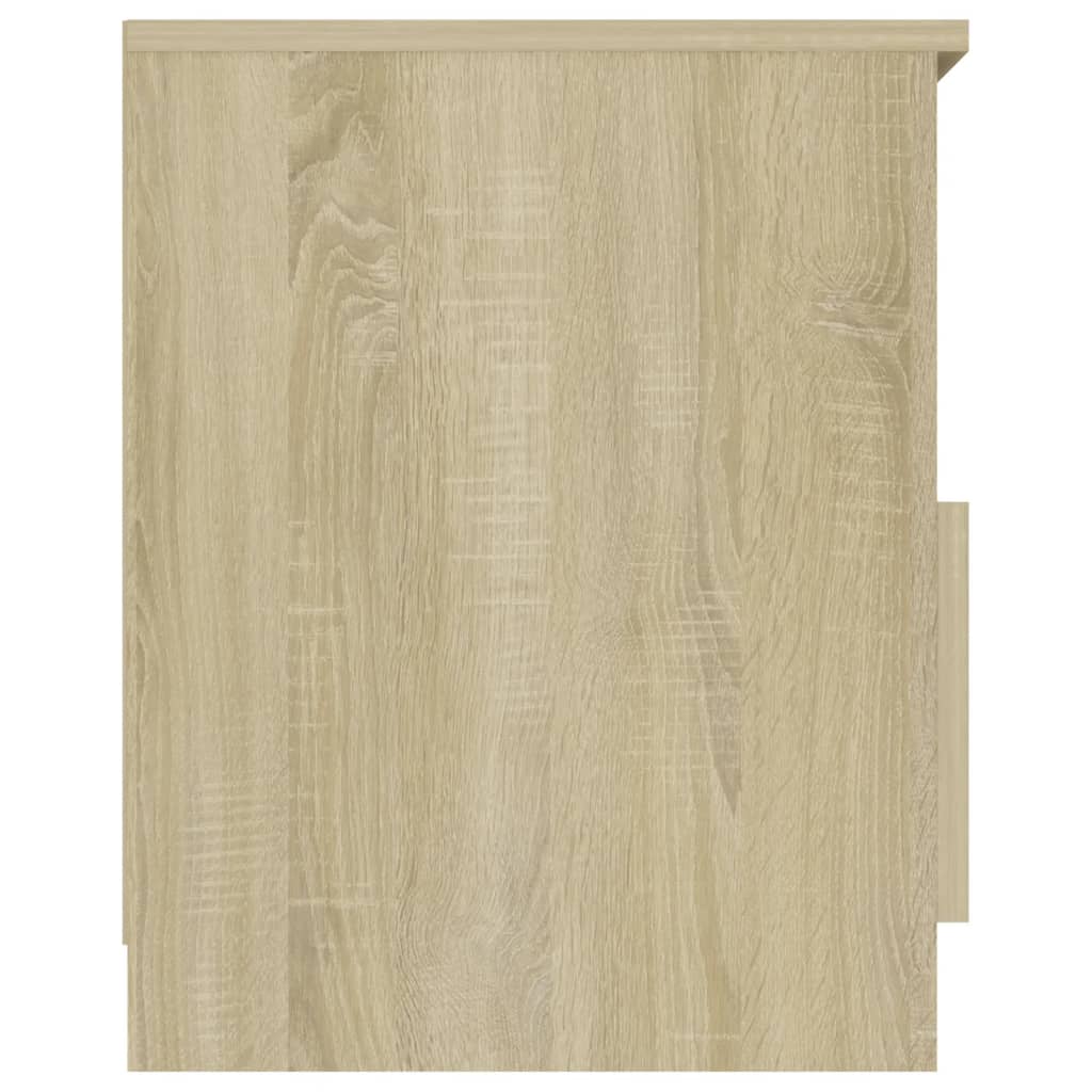 Nachtkastje 40X40X50 Cm Spaanplaat Kleurig 1 Sonoma eiken