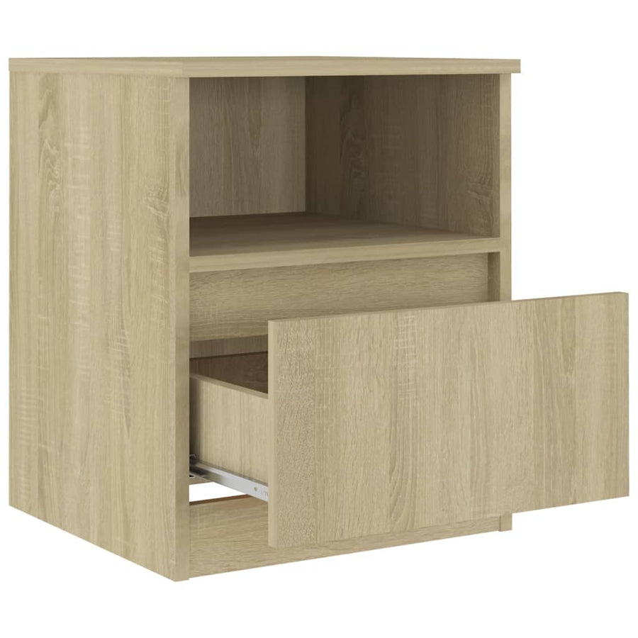 Nachtkastjes 40X40X50 Cm Spaanplaat Kleurig 2 Sonoma eiken