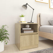 Nachtkastjes 2 st 40x40x50 cm spaanplaat sonoma eiken