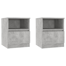 Nachtkastjes 40X40X50 Cm Spaanplaat 2 Betongrijs