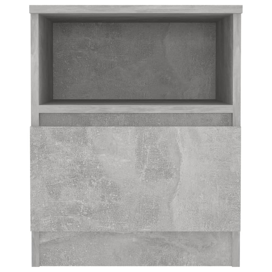 Nachtkastjes 40X40X50 Cm Spaanplaat 2 Betongrijs