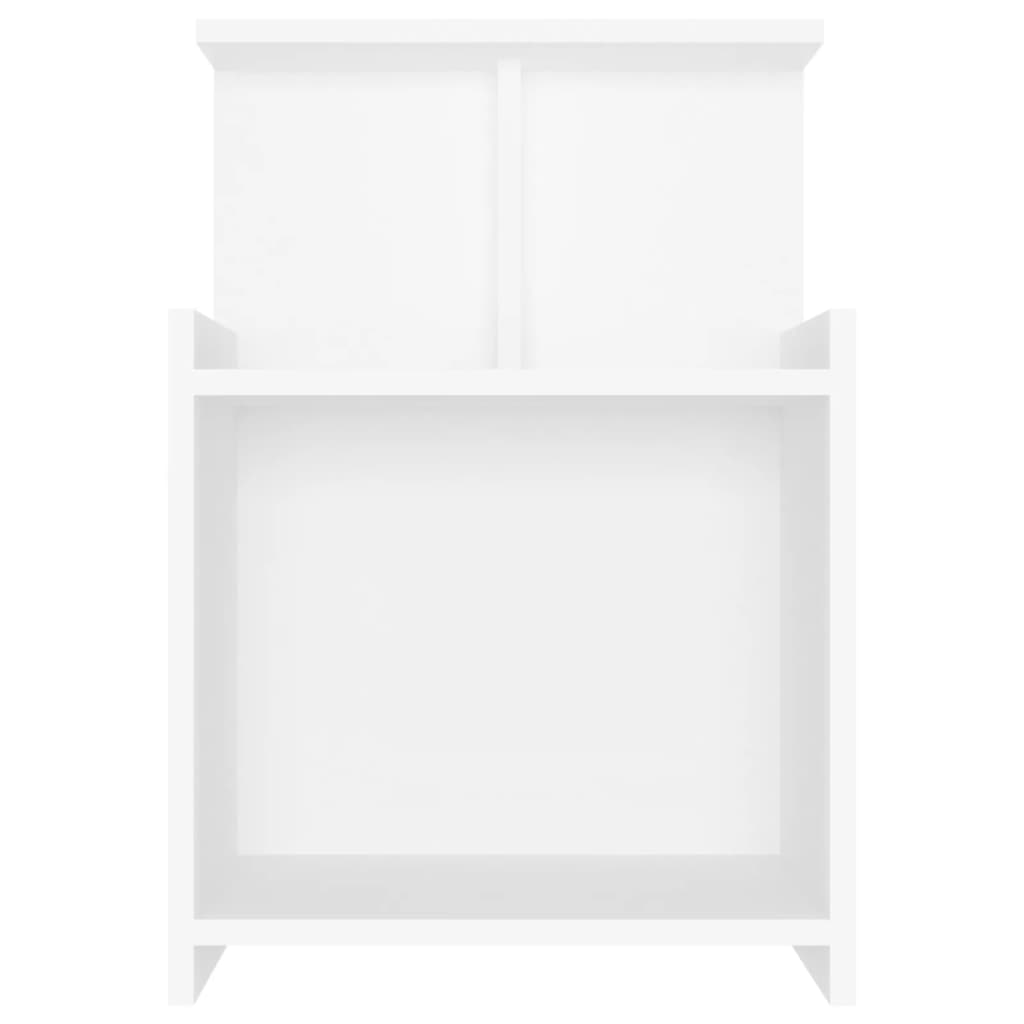 Nachtkastje 40x35x60 cm spaanplaat wit 1 Wit