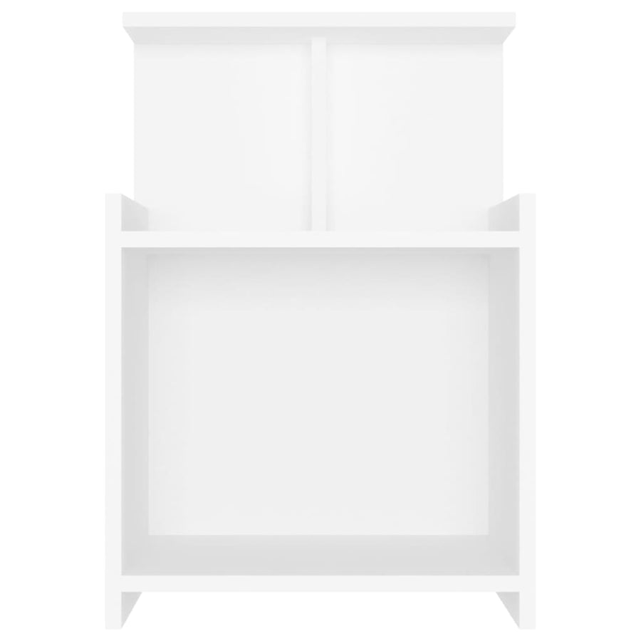 Nachtkastjes 2 st 40x35x60 cm spaanplaat wit 2 Wit