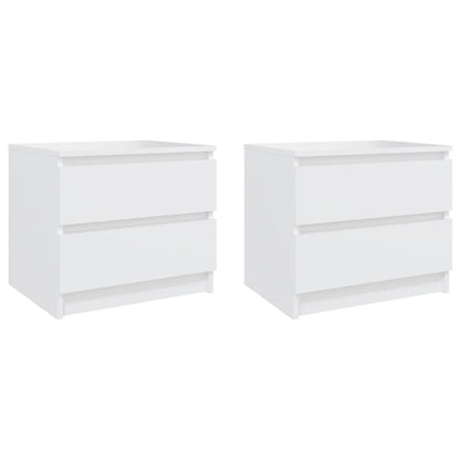 Nachtkastjes 50X39X43,5 Cm Spaanplaat 2 Wit