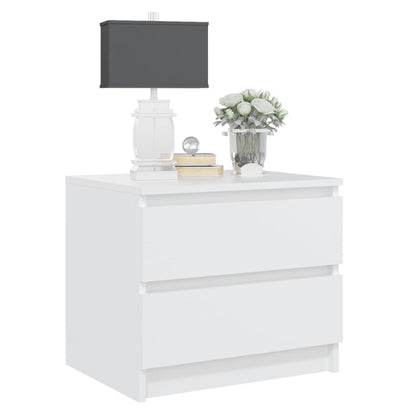 Nachtkastjes 50X39X43,5 Cm Spaanplaat 2 Wit