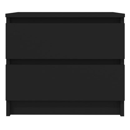 Nachtkastjes 2 st 50x39x43,5 cm bewerkt hout zwart