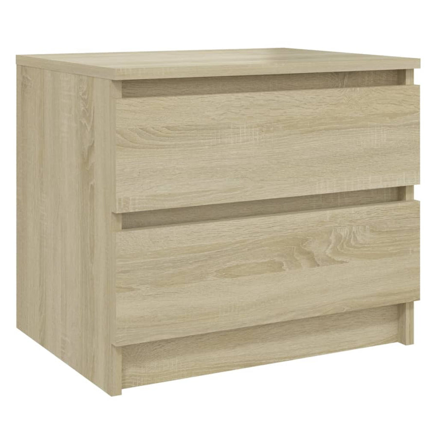 Nachtkastjes 50X39X43,5 Cm Spaanplaat Kleurig 2 Sonoma eiken