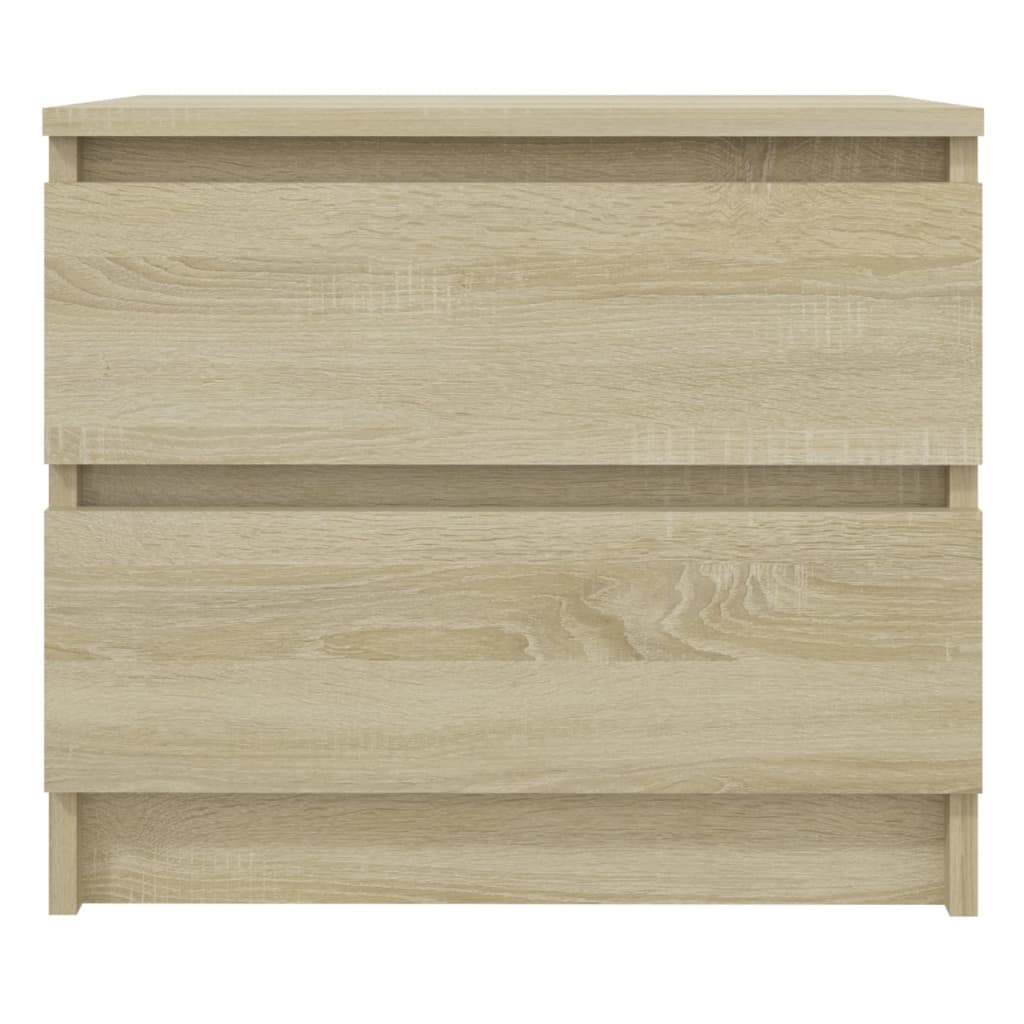 Nachtkastjes 50X39X43,5 Cm Spaanplaat Kleurig 2 Sonoma eiken