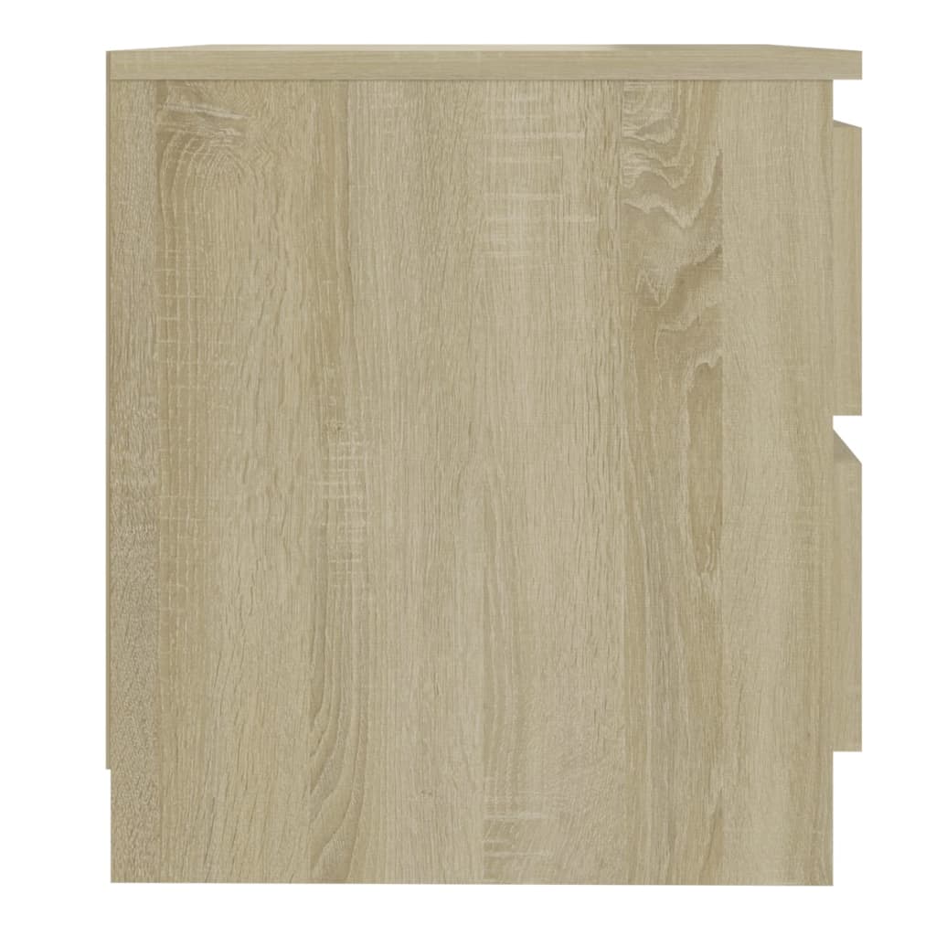 Nachtkastjes 50X39X43,5 Cm Spaanplaat Kleurig 2 Sonoma eiken
