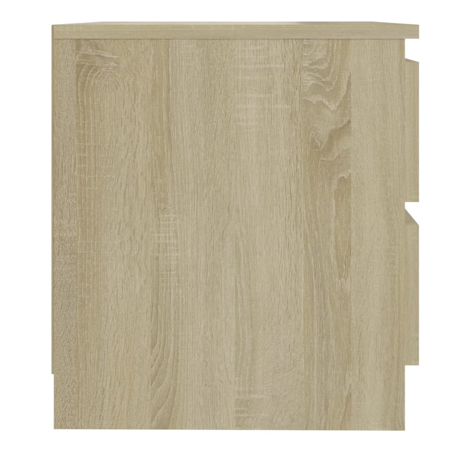 Nachtkastjes 50X39X43,5 Cm Spaanplaat Kleurig 2 Sonoma eiken