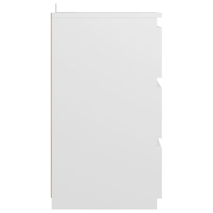 Nachtkastjes 2 st 40x35x62,5 cm spaanplaat wit 2 Wit