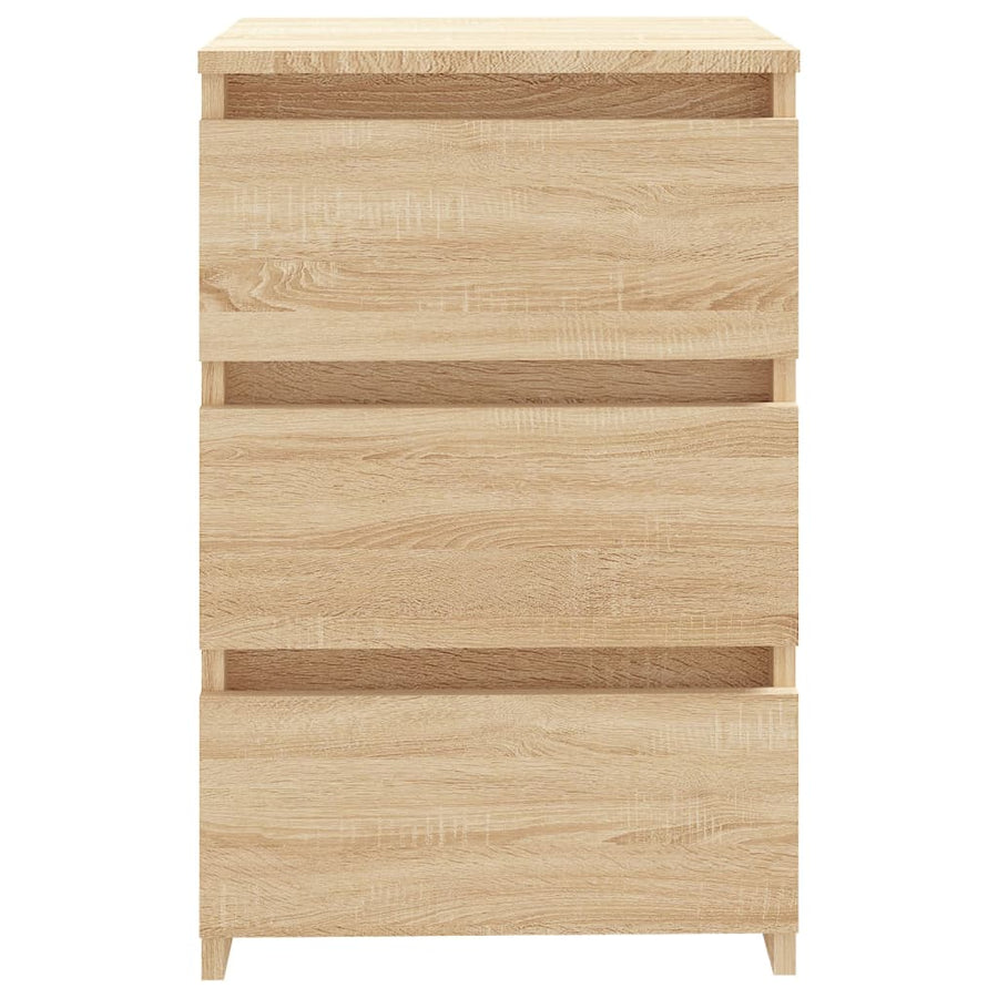 Nachtkastje 40x35x62,5 cm spaanplaat sonoma eikenkleurig 1 Sonoma eiken