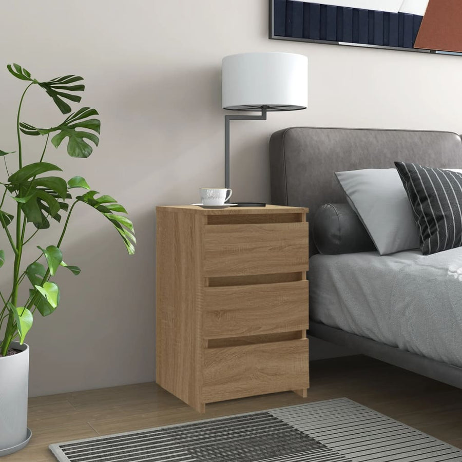 Nachtkastje 40x35x62,5 cm spaanplaat sonoma eikenkleurig 1 Sonoma eiken