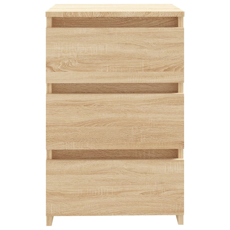 Nachtkastjes 2 st 40x35x62,5 cm spaanplaat sonoma eikenkleurig 2 Sonoma eiken