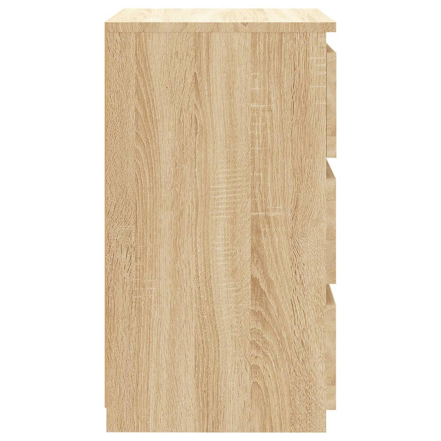 Nachtkastjes 2 st 40x35x62,5 cm spaanplaat sonoma eikenkleurig 2 Sonoma eiken