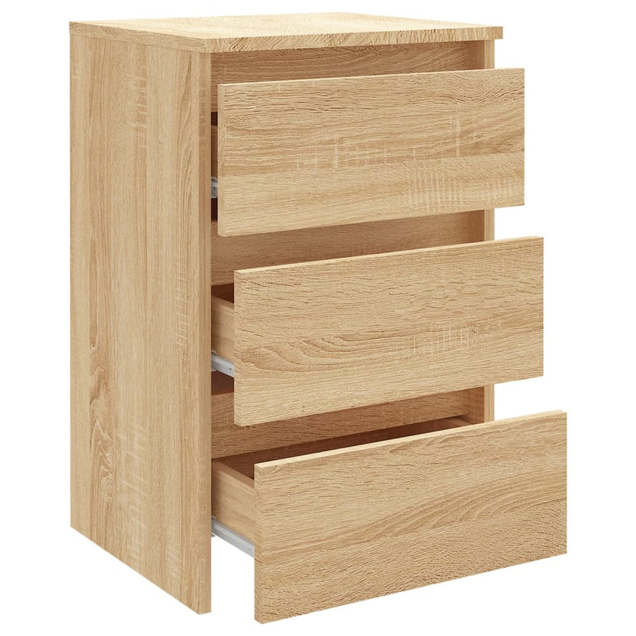 Nachtkastjes 2 st 40x35x62,5 cm spaanplaat sonoma eikenkleurig 2 Sonoma eiken