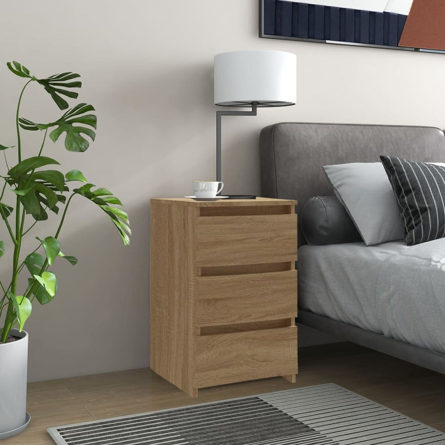 Nachtkastjes 2 st 40x35x62,5 cm spaanplaat sonoma eikenkleurig 2 Sonoma eiken