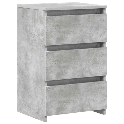 Nachtkastjes 2 st 40x35x62,5 cm bewerkt hout betongrijs