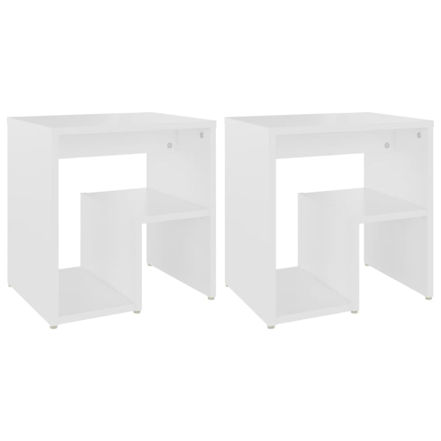 Nachtkastjes 40X30X40 Cm Spaanplaat 2 Wit