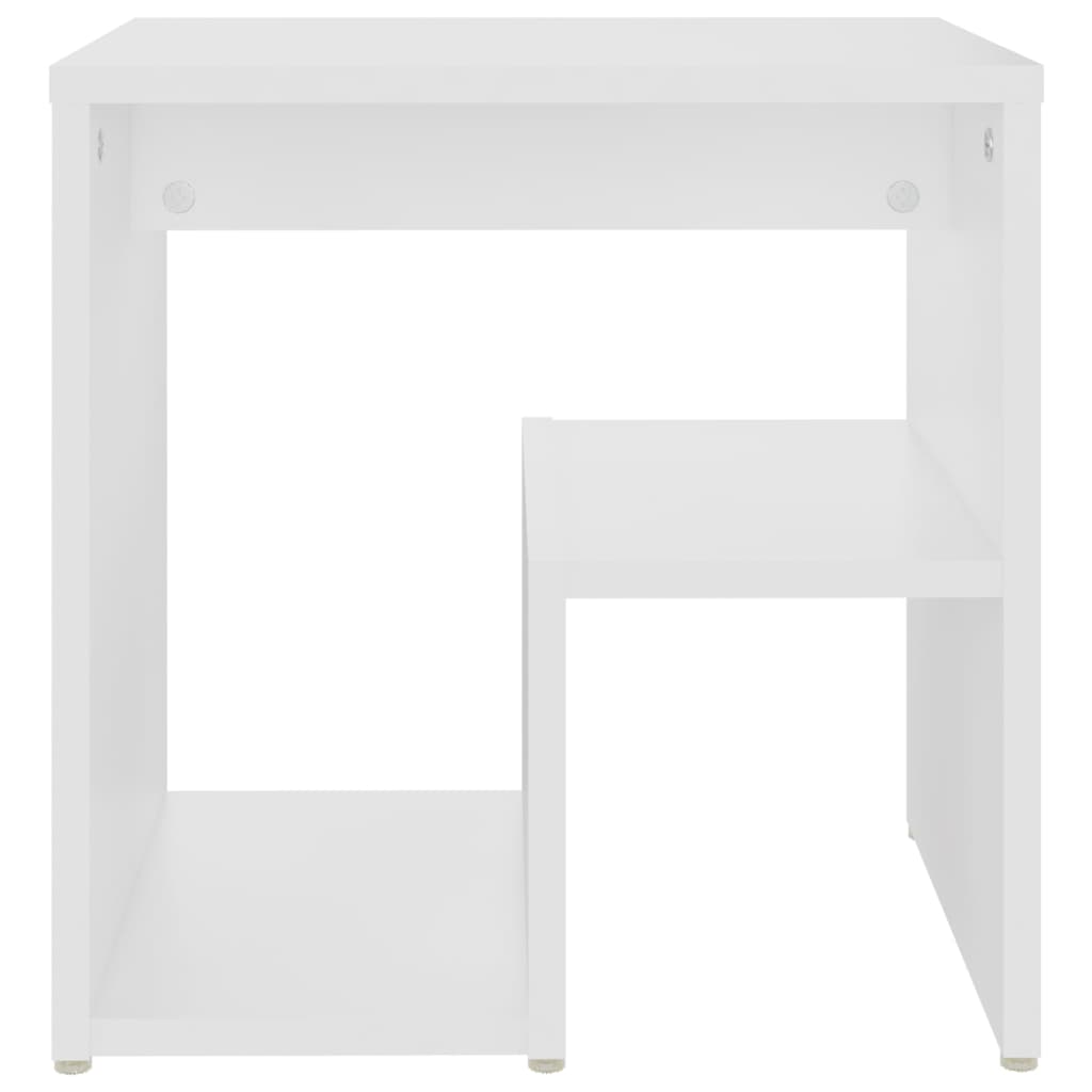 Nachtkastjes 40X30X40 Cm Spaanplaat 2 Wit