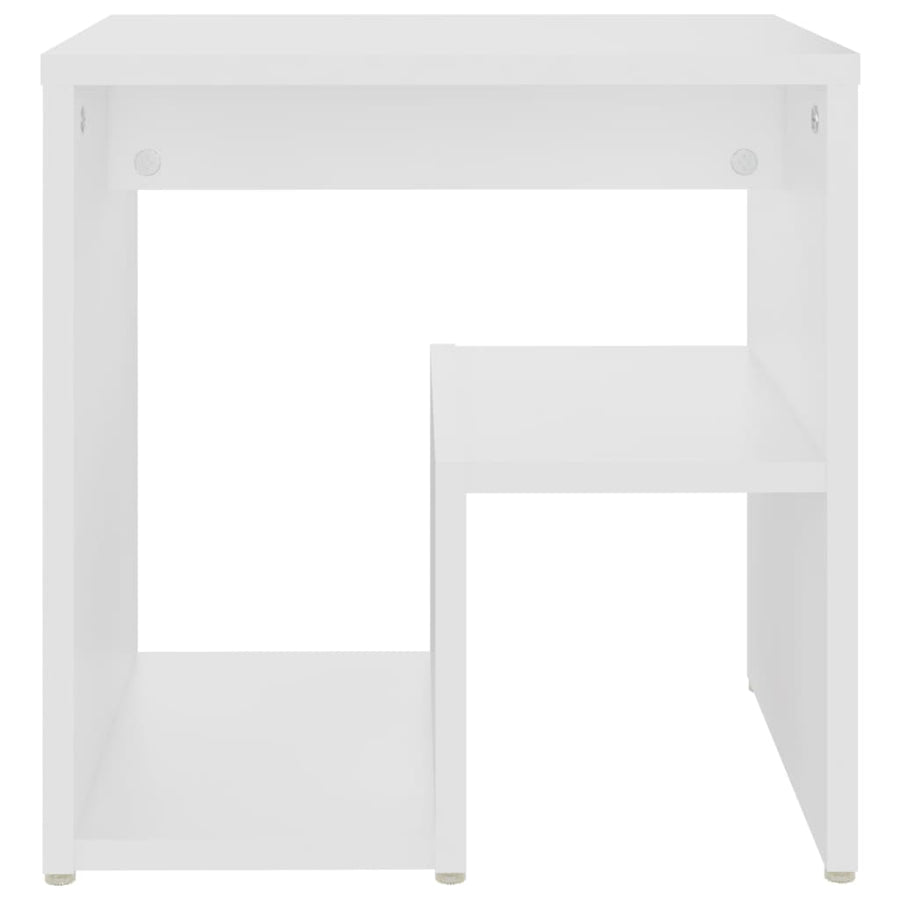 Nachtkastjes 40X30X40 Cm Spaanplaat 2 Wit