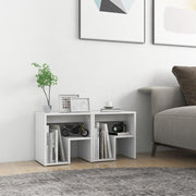 Bedside tables 2 pcs 40x30x40 cm engineered wood white