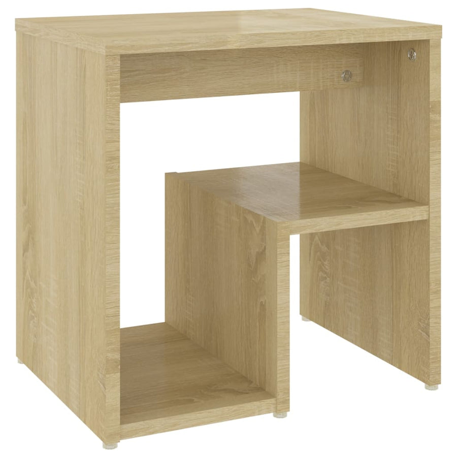 Nachtkastje 40X30X40 Cm Spaanplaat Kleurig 1 Sonoma eiken