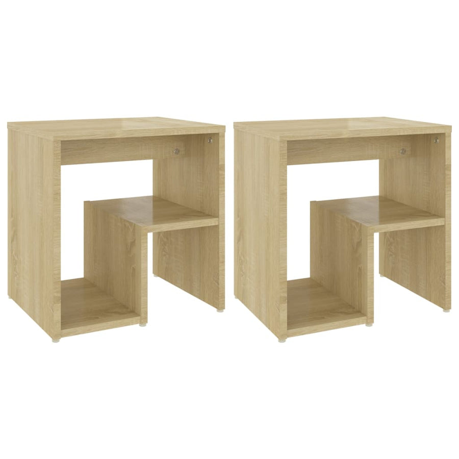 Nachtkastjes 40X30X40 Cm Spaanplaat Kleurig 2 Sonoma eiken