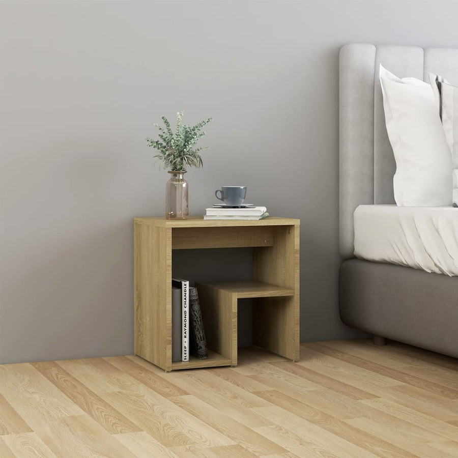Nachtkastjes 40X30X40 Cm Spaanplaat Kleurig 2 Sonoma eiken