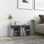 Bedside tables 2 pcs 40x30x40 cm engineered wood concrete grey