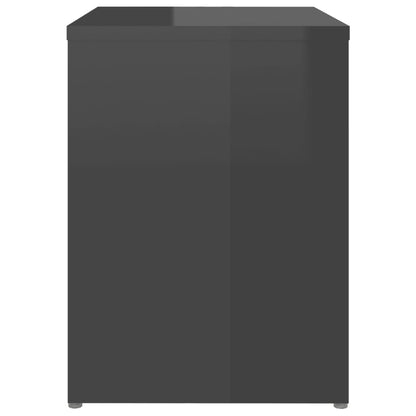 Nachtkastjes 2 st 40x30x40 cm bewerkt hout hoogglans grijs