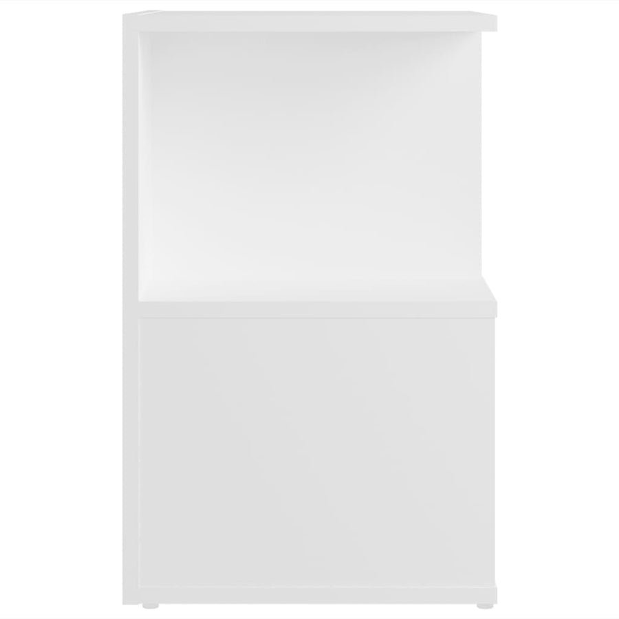 Nachtkastjes 35X35X55 Cm Spaanplaat 2 Wit