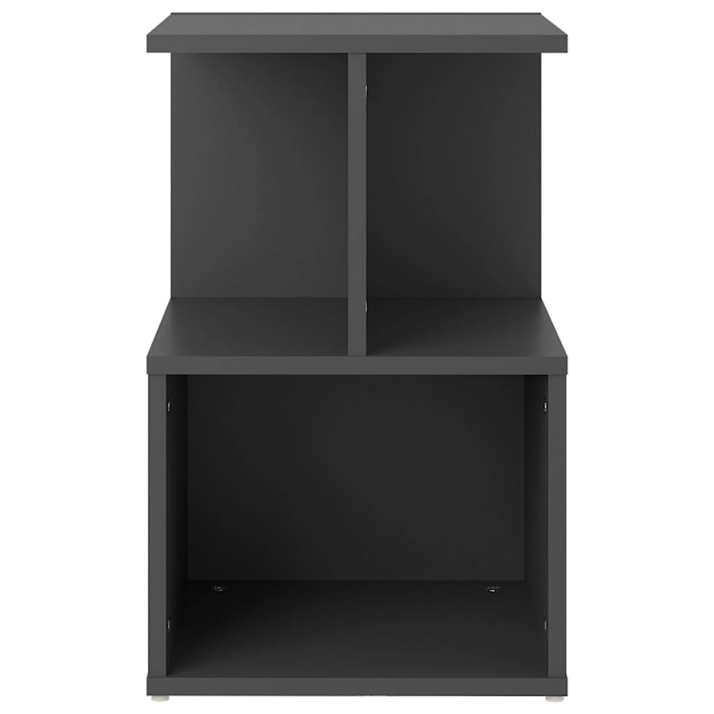 Nachtkastjes 2 st 35x35x55 cm bewerkt hout grijs