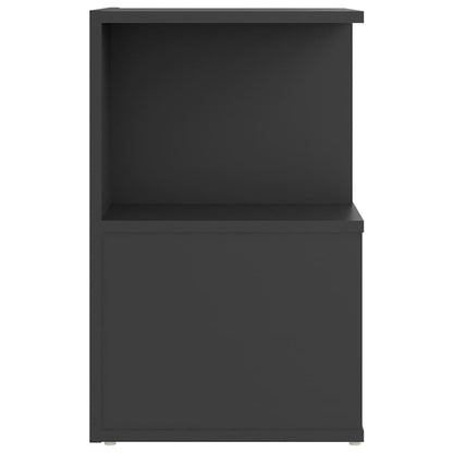 Nachtkastjes 2 st 35x35x55 cm bewerkt hout grijs