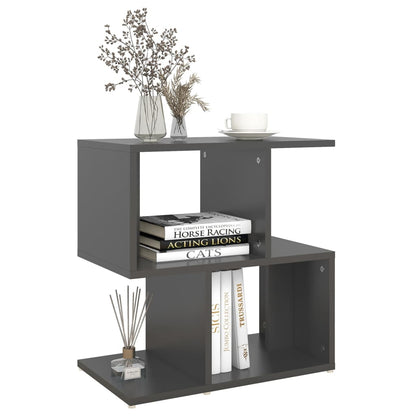Nachtkastjes 2 st 50x30x51,5 cm bewerkt hout grijs