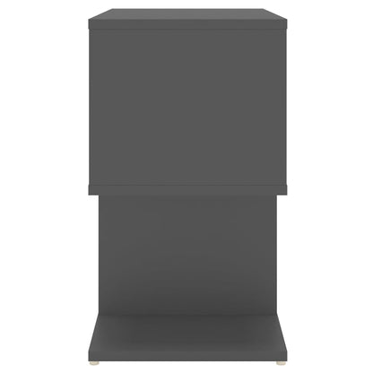 Nachtkastjes 2 st 50x30x51,5 cm bewerkt hout grijs