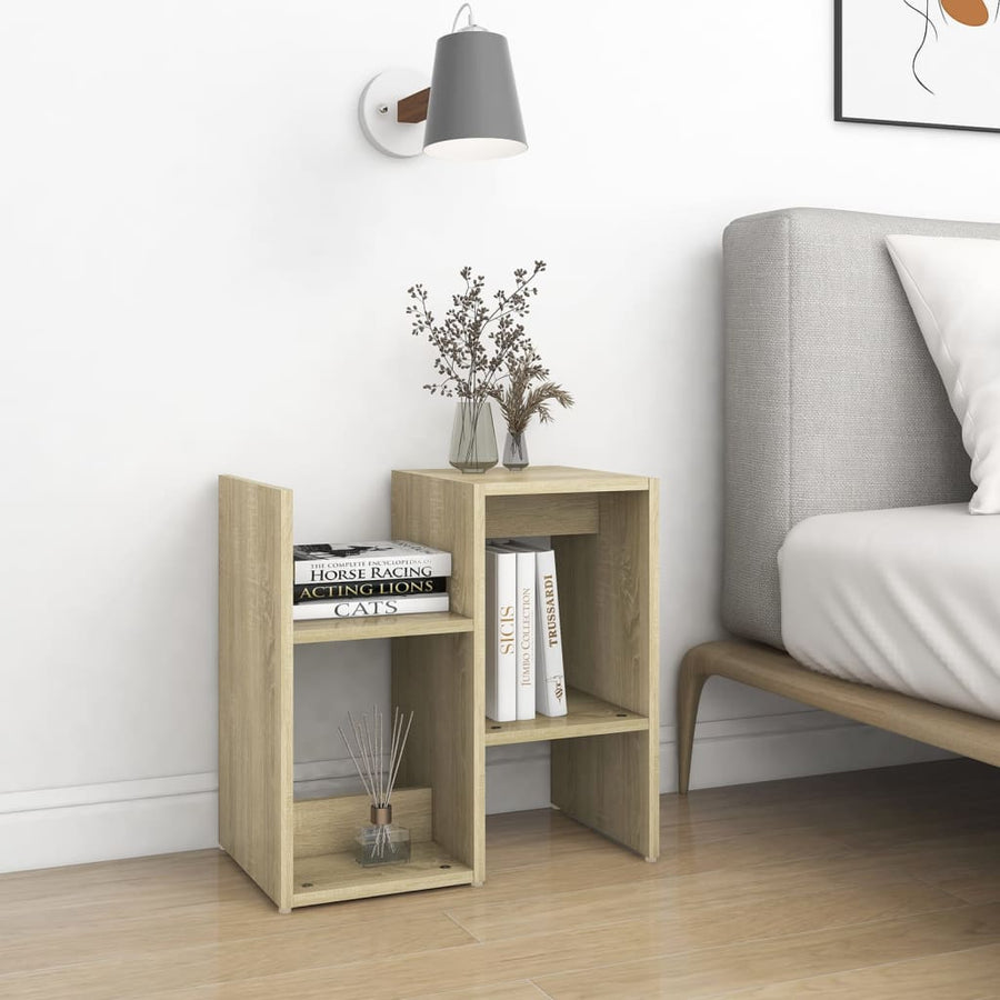 Nachtkastje 50X30X5,5 Cm Spaanplaat Kleurig 1 Sonoma eiken
