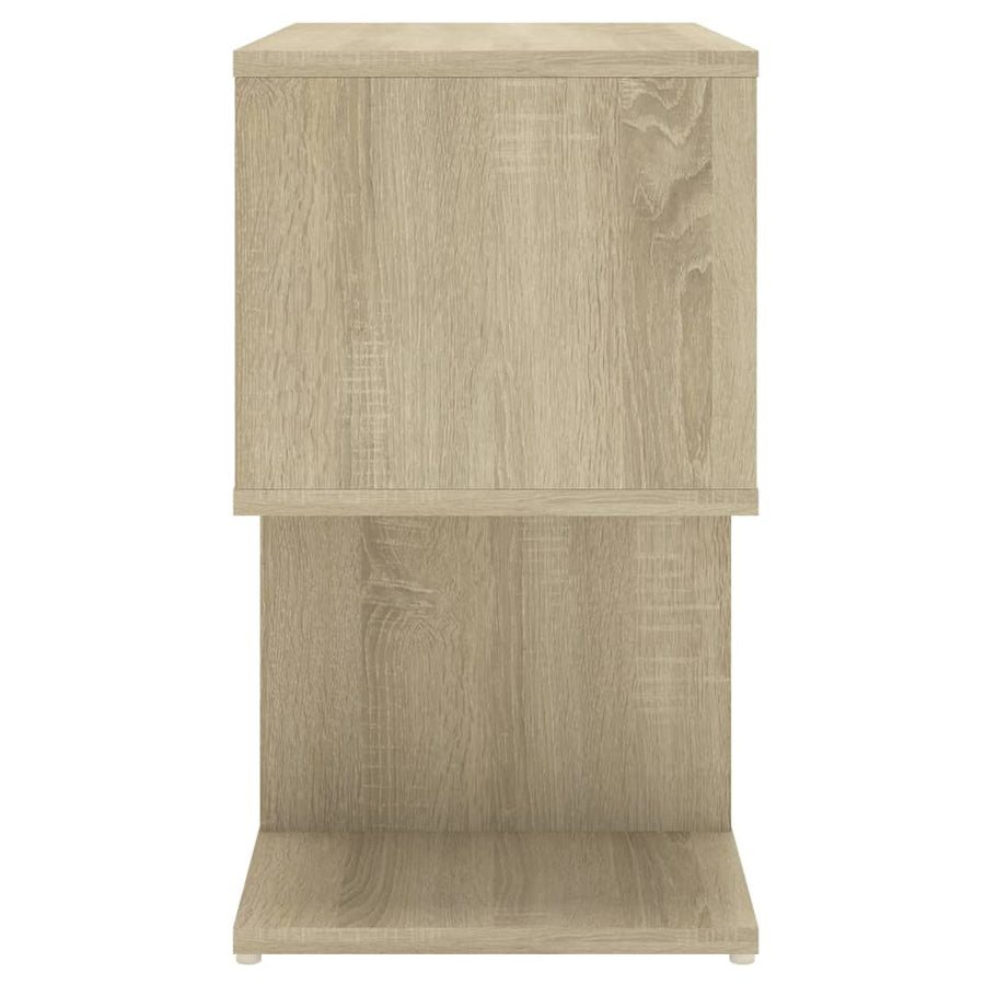 Nachtkastje 50X30X5,5 Cm Spaanplaat Kleurig 1 Sonoma eiken