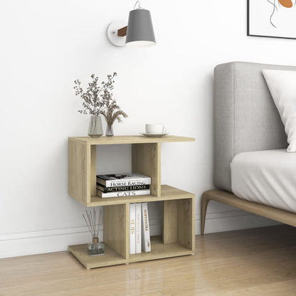 Nachtkastje 50X30X5,5 Cm Spaanplaat Kleurig 1 Sonoma eiken
