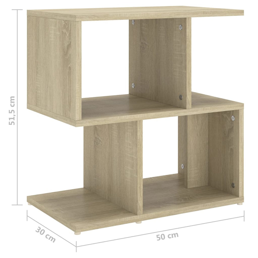 Nachtkastjes 50X30X51,5 Cm Spaanplaat Kleurig 2 Sonoma eiken