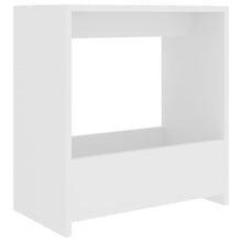 Bijzettafel 50X26X50 Cm Bewerkt Hout Wit