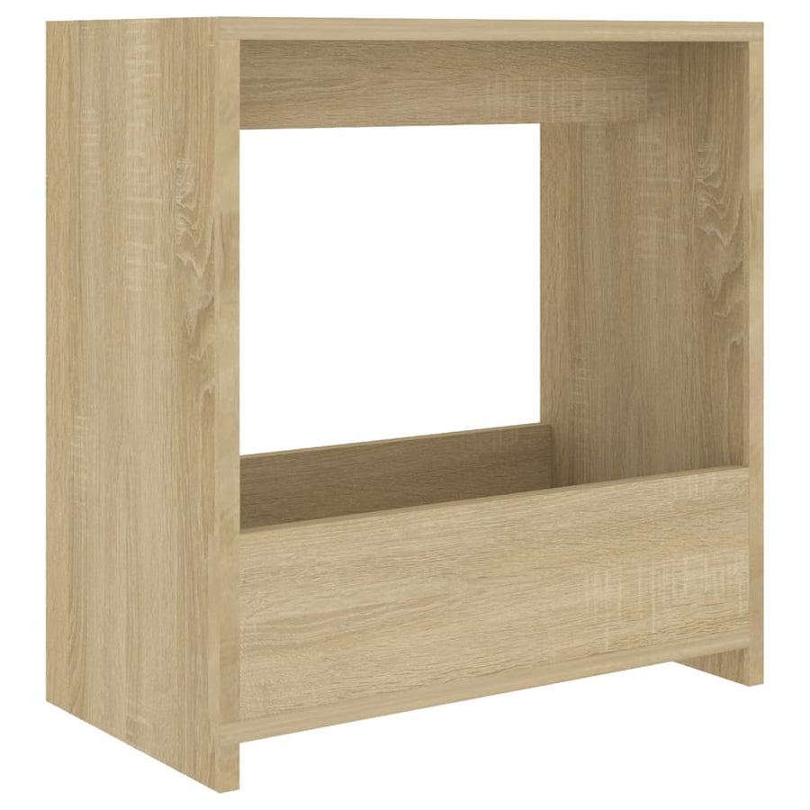 Bijzettafel 50X26X50 Cm Spaanplaat Kleurig Sonoma eiken