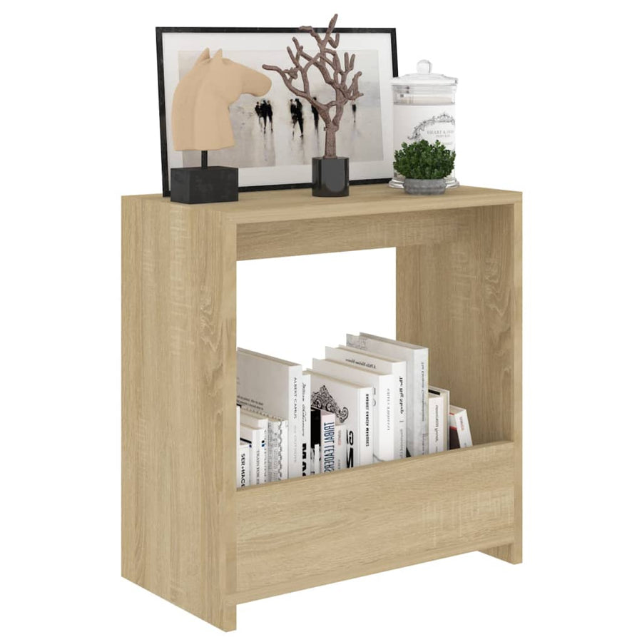 Bijzettafel 50X26X50 Cm Spaanplaat Kleurig Sonoma eiken