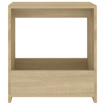 Bijzettafel 50X26X50 Cm Spaanplaat Kleurig Sonoma eiken