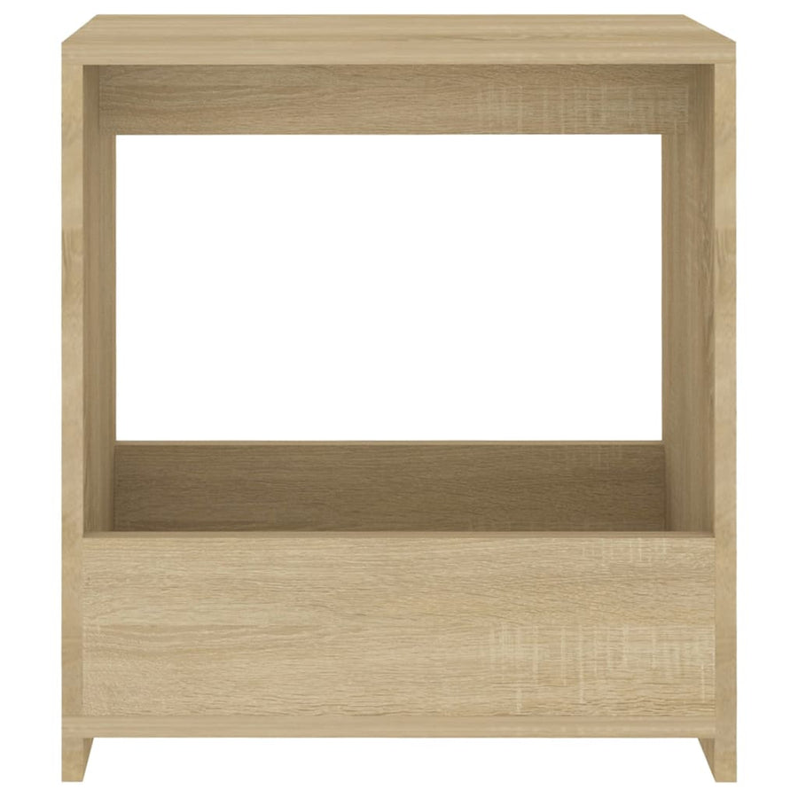 Bijzettafel 50X26X50 Cm Spaanplaat Kleurig Sonoma eiken