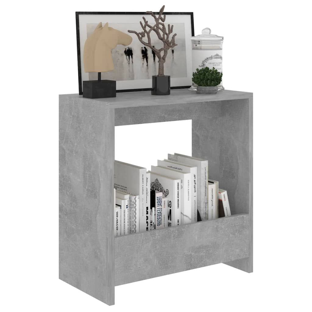 Bijzettafel 50X26X50 Cm Spaanplaat Betongrijs