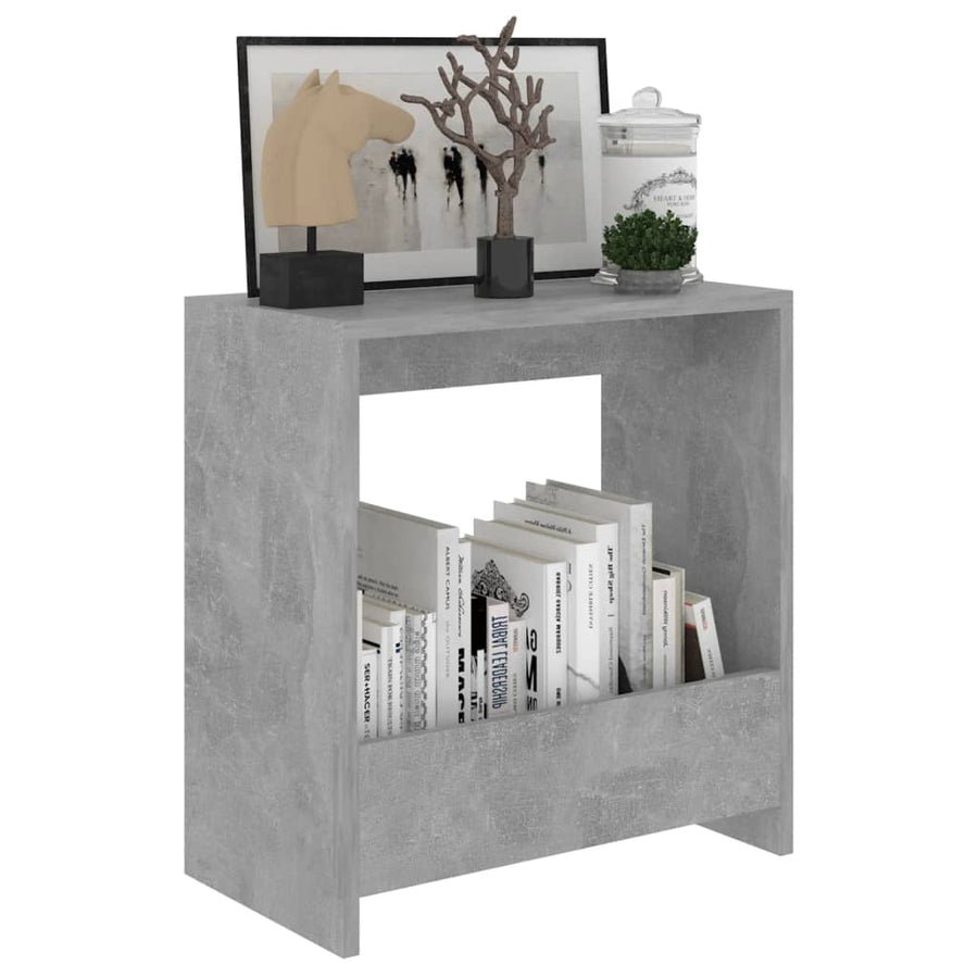 Bijzettafel 50X26X50 Cm Spaanplaat Betongrijs