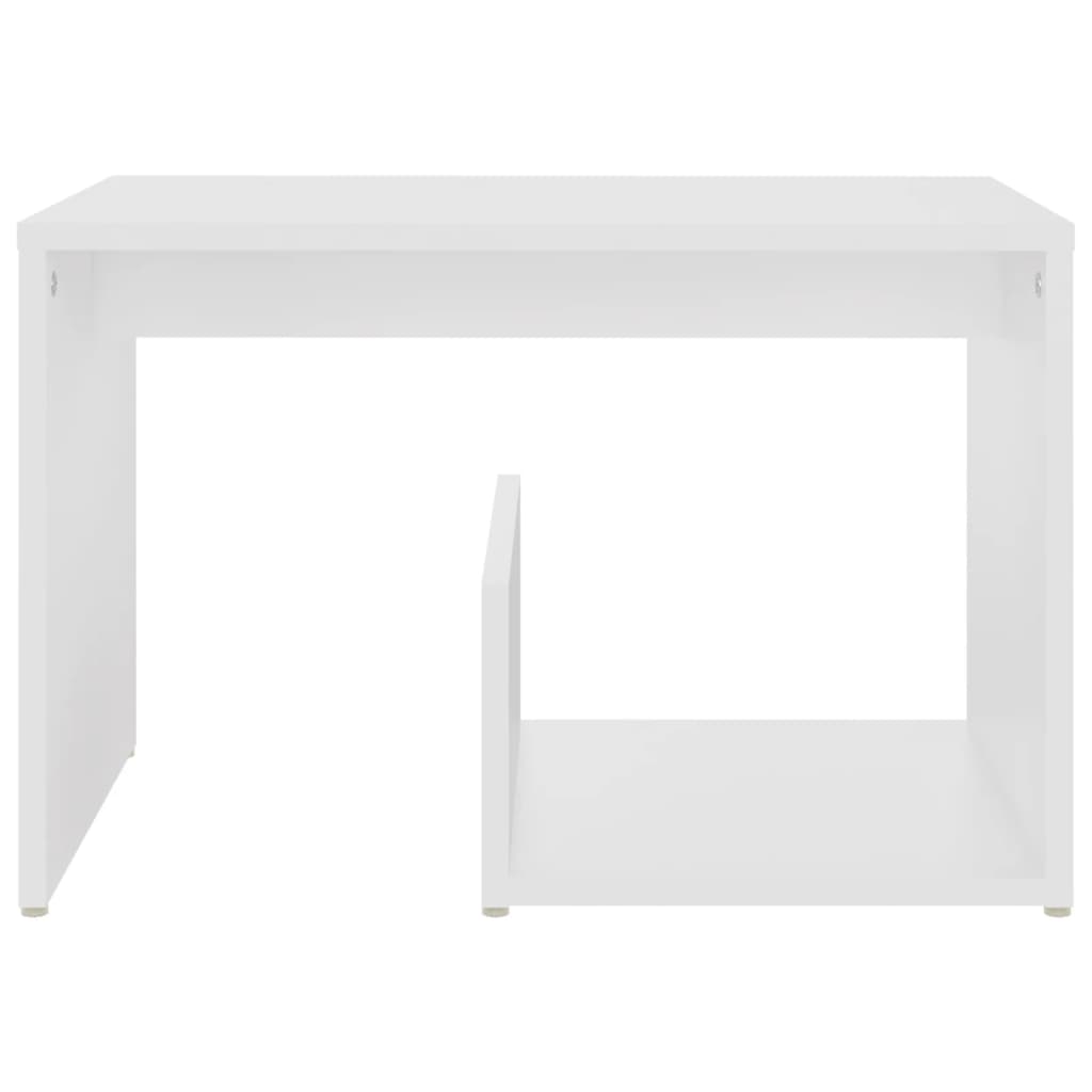 Bijzettafel 59X36X38 Cm Spaanplaat Wit
