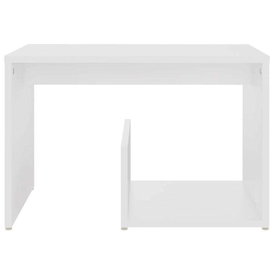 Bijzettafel 59X36X38 Cm Spaanplaat Wit